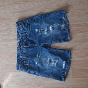 Denim cutoffs